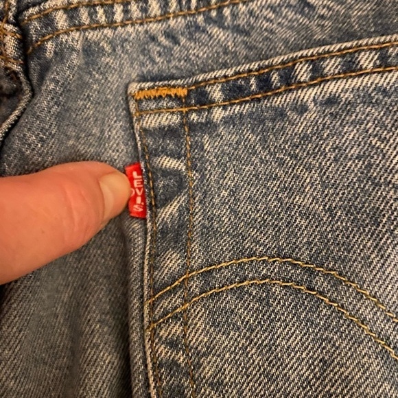 LEVI’s big E 501 button fly 100 % cotton jeans 29x32 - Picture 6 of 7